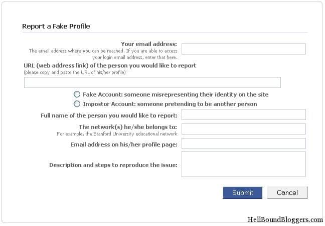 Report Fake Profile Report A Fake Profile On Facebook