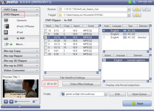 DVDFab 2D to 3D DVDFab 2D to 3D