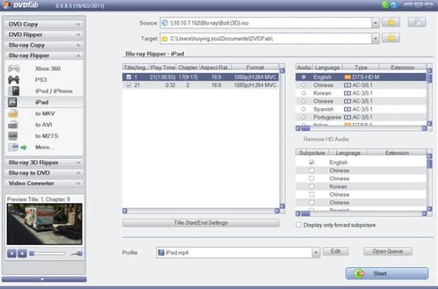 Blu-ray Ripper Screenshot Blu-ray Ripper Screenshot