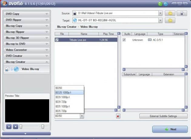 DVDFab Blu-ray creator DVDFab Blu-ray creator
