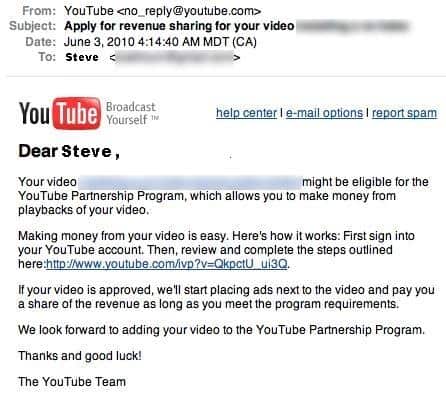 YouTube - Revenue Sharing
