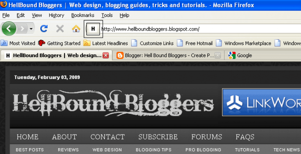 HBB Favicon - Add Favicon To Your Blog