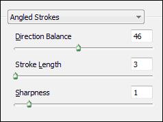 Angled strokes