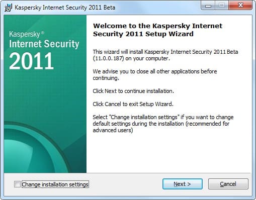 Kaspersky Internet Security 2011 Beta 