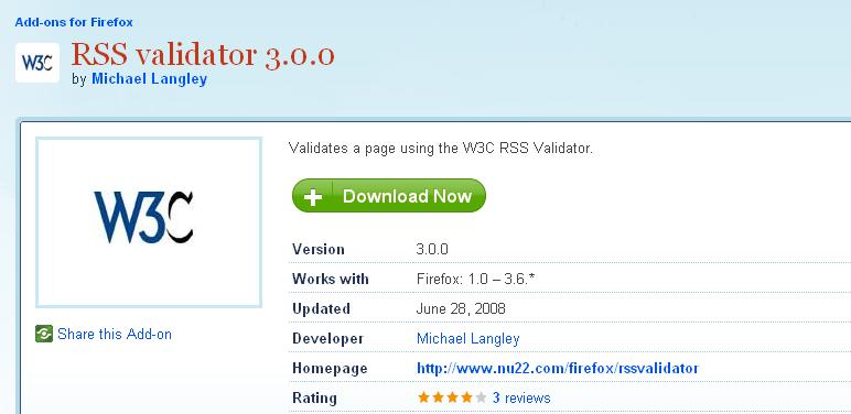 RSS validator 3.0.0