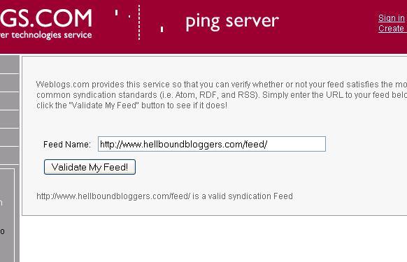 Weblogs Validator