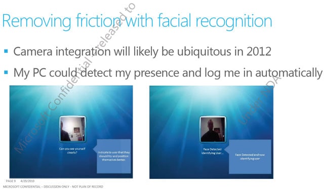 Windows 8 Facial Recognition Login