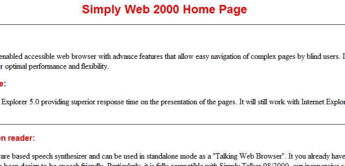 Simply Web 2000