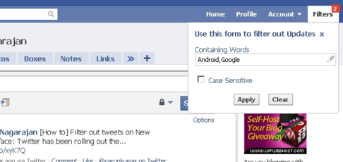 HOW TO: Filter Tweets And Facebook Updates