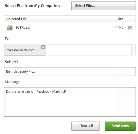 Adobe SendNow