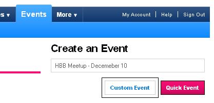 Custom Event - MySpace