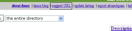 Suggest URL DMOZ