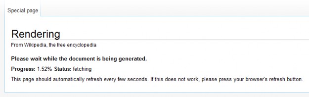 Wikipedia - rendering