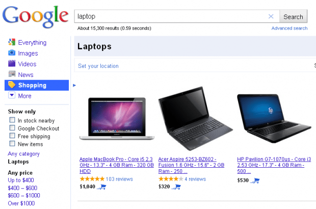 Google Product Search