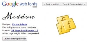 Google Web Fonts