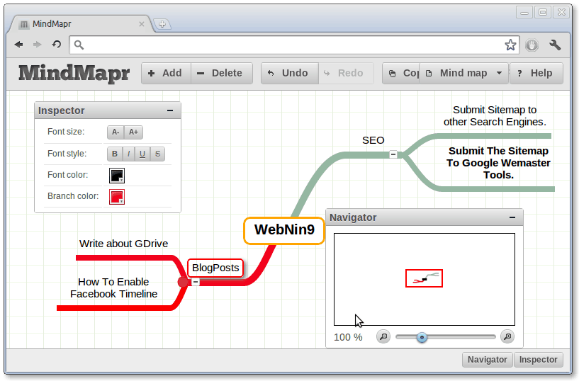 MindMapr Screenshot