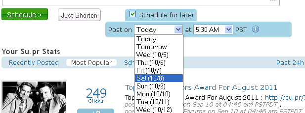 Schedule Su.pr