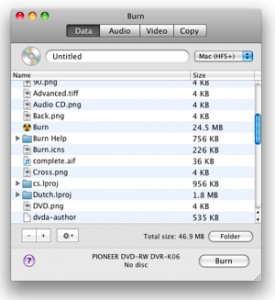 burn dvd onto mac