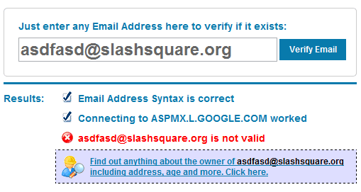 HOW TO: Check If An Email Address Actually Exists