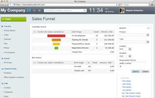 Bitrix24 - sales funnel