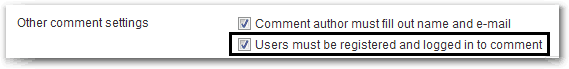 Registered users comment