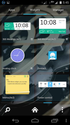 Widgets