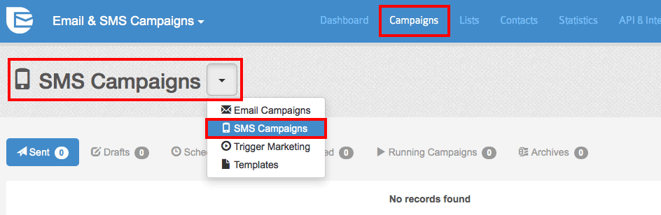 SendInBlue - SMS Campaigns