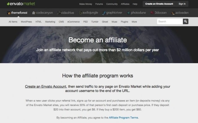 ThemeForest Affiliates