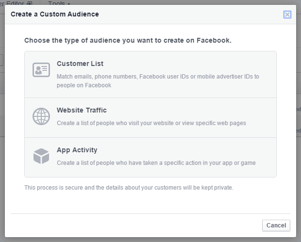 Facebook Ads Create Custom Audience