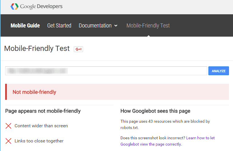 Google Tool Check Website Not Mobile Friendly