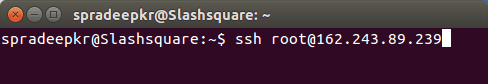 Terminal SSH Root IP Address