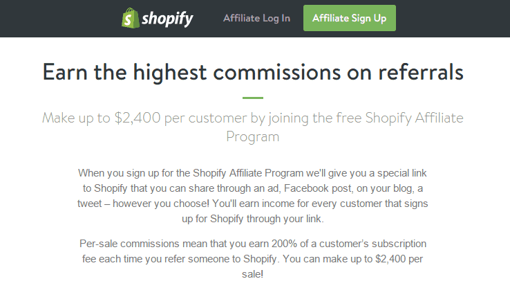 Shopify Affiliate Review