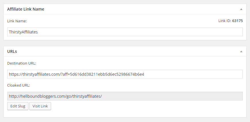 ThirstyAffiliates Link Cloaking