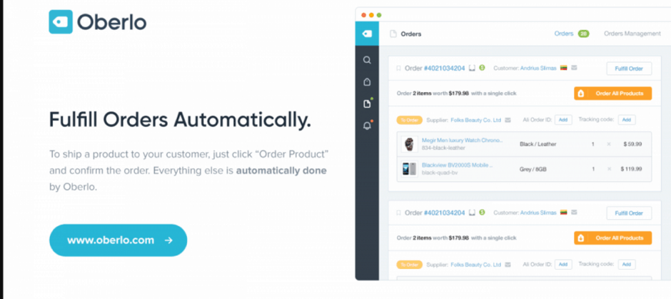Oberlo Fulfil And Track Your Sales