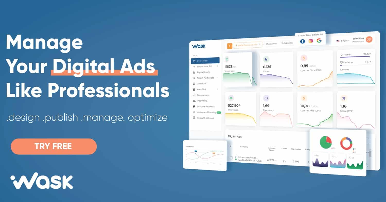 WASK Easy Way To Design, Publish, Manage And Optimize Your Digital Ads